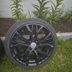 Beautiful Black VW Wheels (full set)