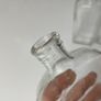330 - Set of 3 Vintage Clear Glass Collectible Decorative Bottles Image 3