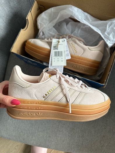 Adidas gazelle bold platform trainers