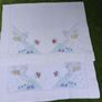 antique Irish linen x 3 tray cloths, table centerpieces, runners Image 4