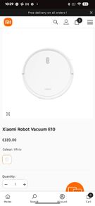 Xiaomi E10 robot hoover vacuum cleaner