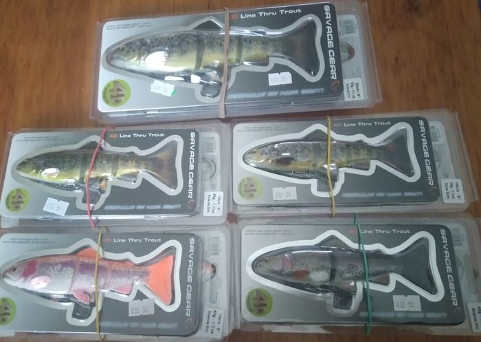 Savage gear 4d Line Thru Trout 15cm & 20cm