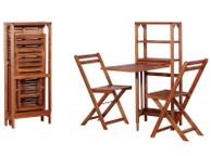 main image for ad 3 Piece Folding Bistro Set Solid Acacia Wood