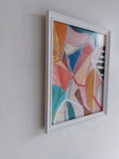 Original Eclectic Abstract Painting Colour Block Original Art