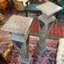 SALE !! WAS 550 NOW 395 !! A Very Good Pair of Neoclassical Design Marble Columns / Pillars. Image 2