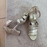 Ladies gold sandals Image 2