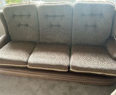 Sofa, armchairs & footstools