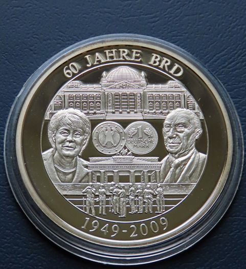 Angela Merkel & Konrad Adenauer 60 years Federal Republic of Germany 1949-2009