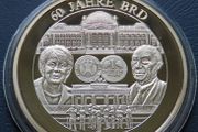 Angela Merkel &amp; Konrad Adenauer 60 years Federal Republic of Germany 1949-2009