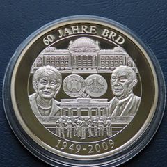 Angela Merkel & Konrad Adenauer 60 years Federal Republic of Germany 1949-2009