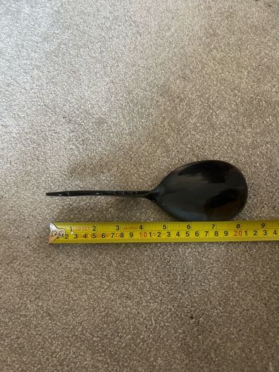Vintage Carved Serving Spoon
