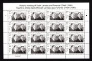 2015 Ireland 50th Anniversary of the Meeting of Sean Lemass and Terence O'Neill Commemorative Stamp Sheetlet Plate 1A Mint Never Hinged (MNH)