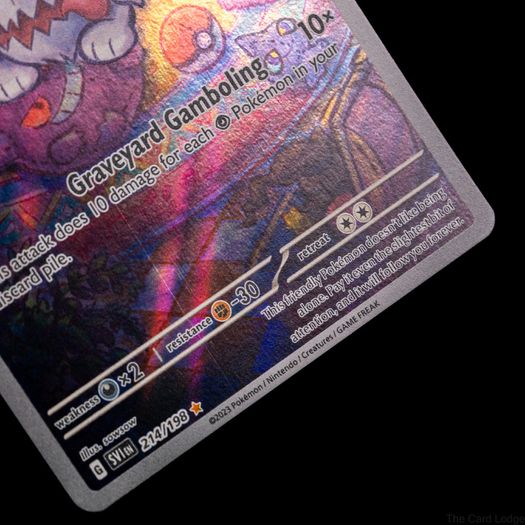 Greavard 214/198 Art Illustration Holo Rare Scarlet & Violet Base Set Pokemon Card SV Gengar