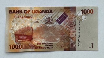 Uganda 1000 Shillings 2021 Banknote