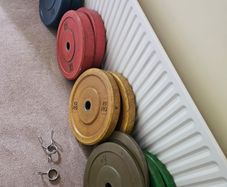 157kg Olympic Bumper Plate Set (Complete Lot - 1.25kg to 25kg Pairs)