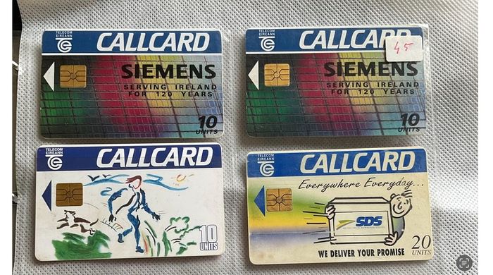 1990's Siemens, SDS, Trinity, Rose of Tralee, City of culture call cards from 1 euro
