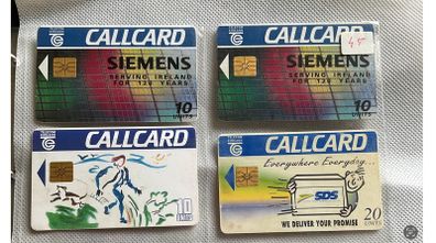 1990's Siemens, SDS, Trinity, Rose of Tralee, City of culture call cards from 1 euro