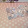 4 Small Glass Candle Cubes Image 3