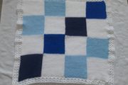 Handmade reversible  baby blanket
