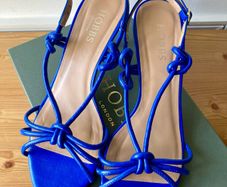 Hobbs blue Billie leather sandals, uk 7/eu 40