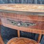 Table Vintage Antiques Rare find Satinwood rosewood side table with single drawer gift present  cottage home house hallway  side table  decoration display inlay top and bottom coffee  corner 1900 living bedside lamps bedroom kitchen restaurant phone Image 5