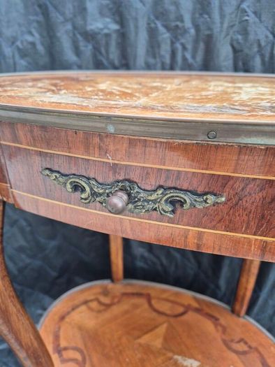 Table Vintage Antiques Rare find Satinwood rosewood side table with single drawer gift present  cottage home house hallway  side table  decoration display inlay top and bottom coffee  corner 1900 living bedside lamps bedroom kitchen restaurant phone