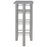 3 Piece Bar Set with Shelves Wood and Steel Grey Image 4