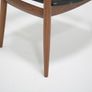 Vintage Danish Black Leather and Teak Desk Chair by Illum Wikkelso for N. Eilersen, 1960s. Image 4