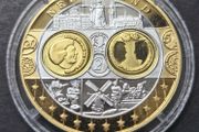 Netherlands, Nederland .999 Silver Europa Gold Gilded Coin