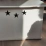 White wooden toy box Image 2