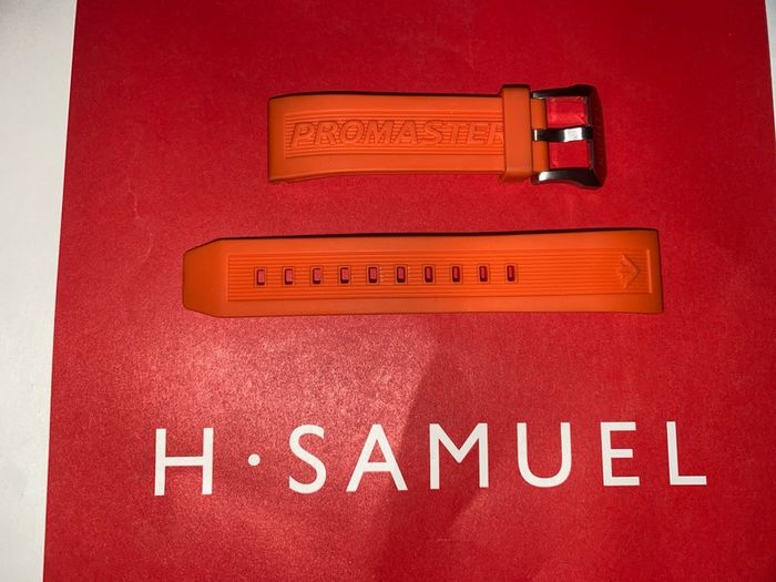 Citizen promaster orange silicone rubber strap brand new