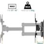 NEW SALE- TV Wall Bracket for 13-43 inch TVs, Swivels Tilts TV mount for Flat & Curved TV, VESA 75x75mm to 200x200mm up to 20kg Image 3