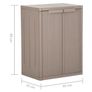 Garden Storage Cabinet Brown Image 7