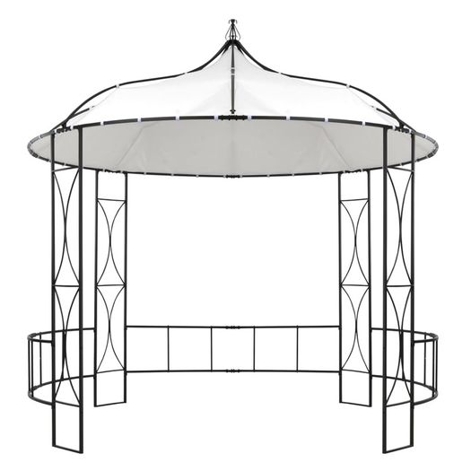 Gazebo 300x290 cm White Round