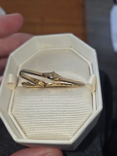 Vintage Gold Horse Tie Clip