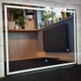 LED Bathroom Mirror 100x80cm Demister Makeup Image 2