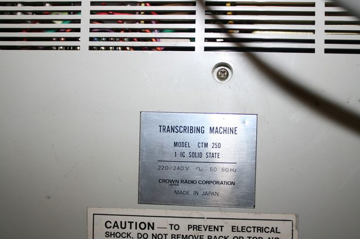 Crown Transcribing Machine CTM-25D