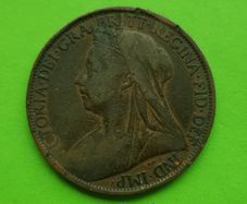 United Kingdom 1900 year Bronze Penny.