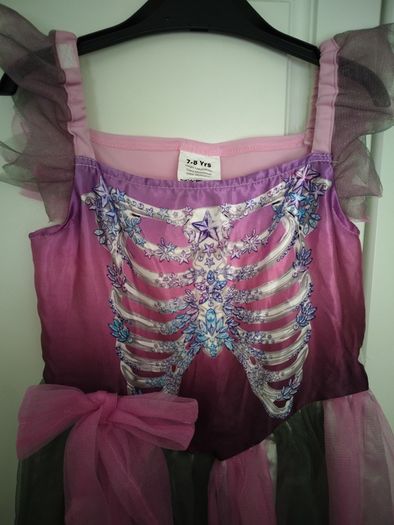 Girls Zombie Prom Queen Costume Aged 7-8
