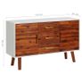 Sideboard 110x35x70 cm Solid Acacia Wood and MDF Image 7