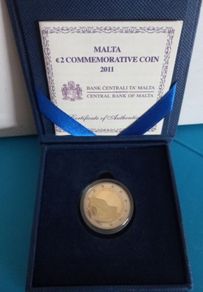 2011 Malta proof 2euro.