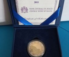 2011 Malta proof 2euro.