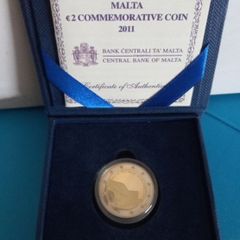 2011 Malta proof 2euro.