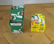 Swan Green Corner Cut Regular Rolling Papers (Box of 97) + 9x Swan Extra Slim Filters