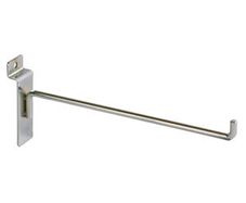 Chrome Peg Hook with Angled Tip for Slatwall 25cm