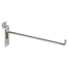 Chrome Peg Hook with Angled Tip for Slatwall 25cm