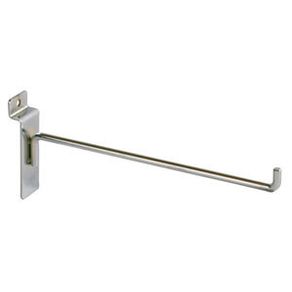 Chrome Peg Hook with Angled Tip for Slatwall 25cm