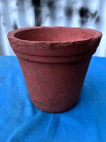Vintage terracotta flower pot