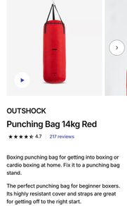 Box punching bag and gloves