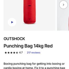 Box punching bag and gloves